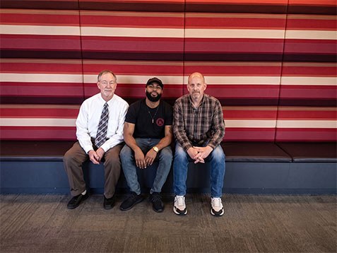 Bruce Colfin with Allen Ritter and Rich Christina at Sony Music